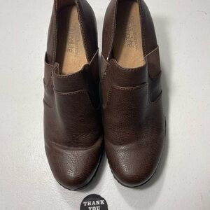 Croft & Barrow Women's Brown Leather Booties Size 7M SB-AG